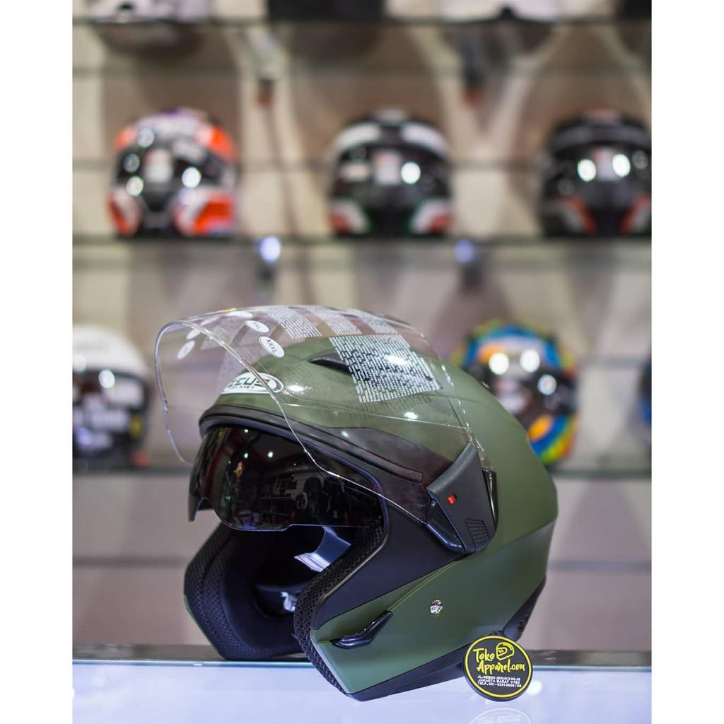 HELM HALF FACE ZEUS ZS611 SOLID HELM IMPORT ORI ZEUS