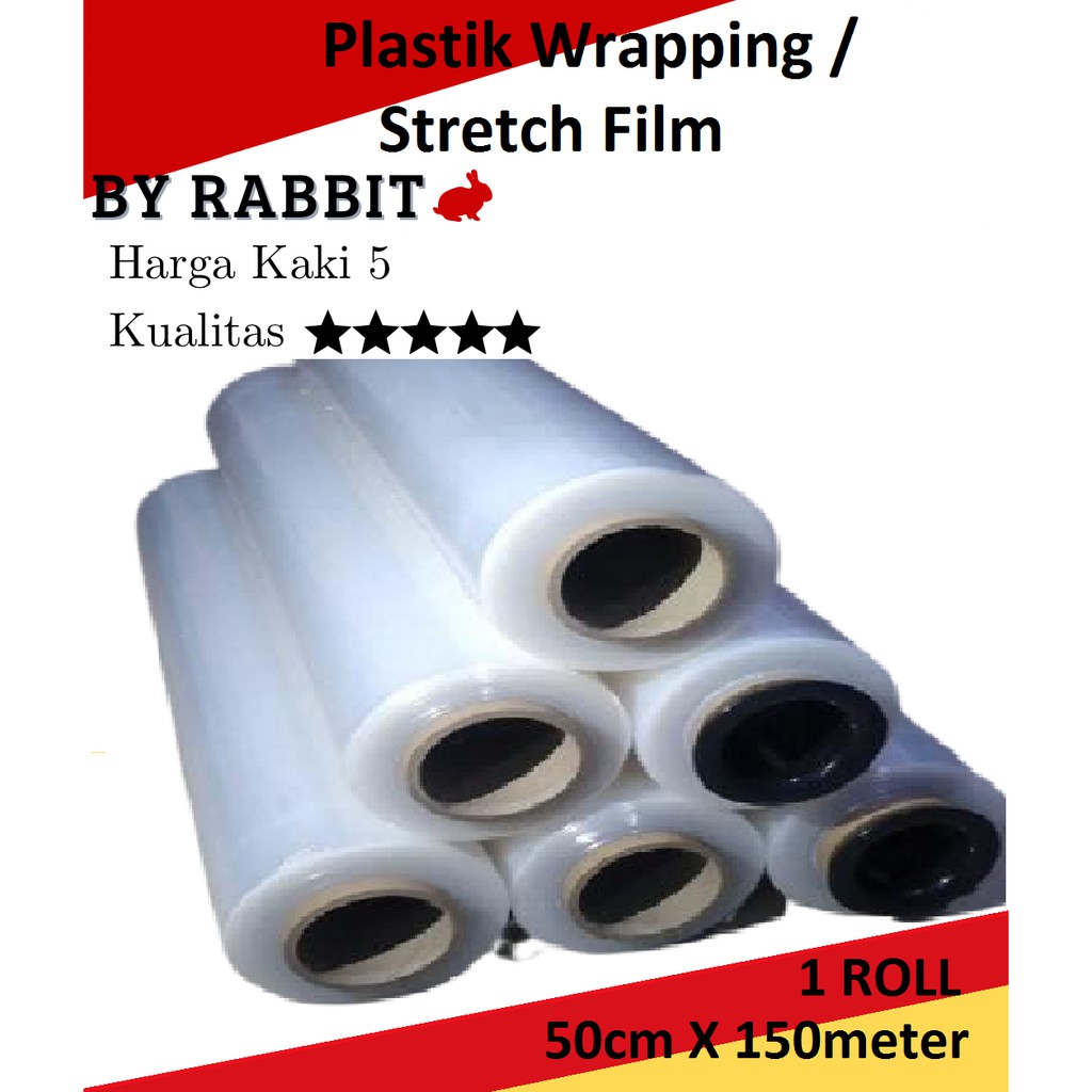 

Plastik Wrapping / Plastik Stretch Film 50cm X 150m 18mic