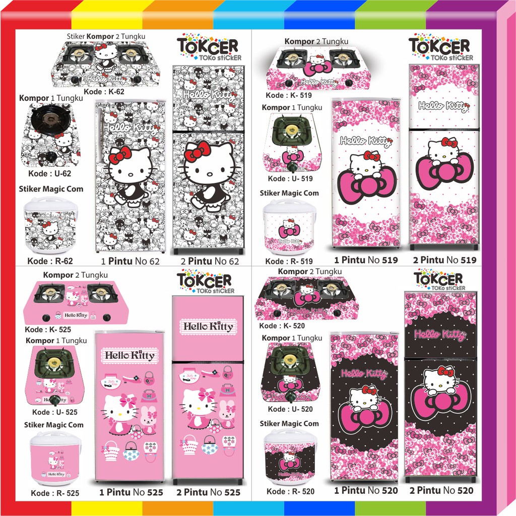 Stiker Kulkas dan Kompor  Hello Kitty 62