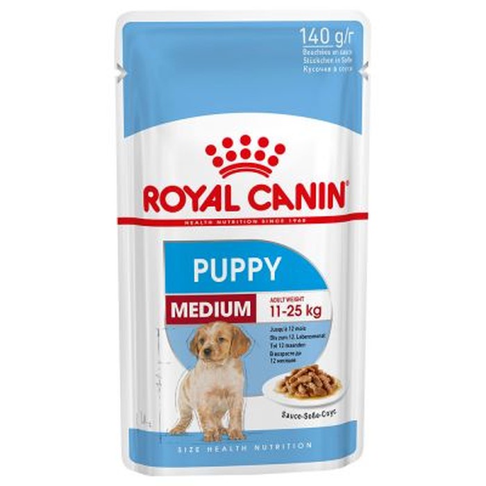 Royal Canin Medium Puppy 140gr Pouch - Makanan Anjing Wet Dog Food