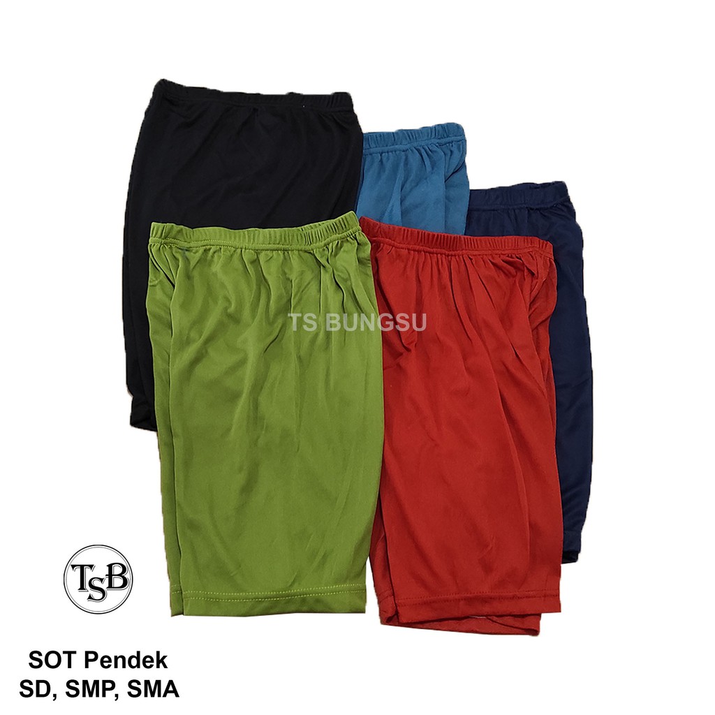 Celana Shot Anak SD SMP SMA Hawai Jumbo Warna Polos Celana Pendek