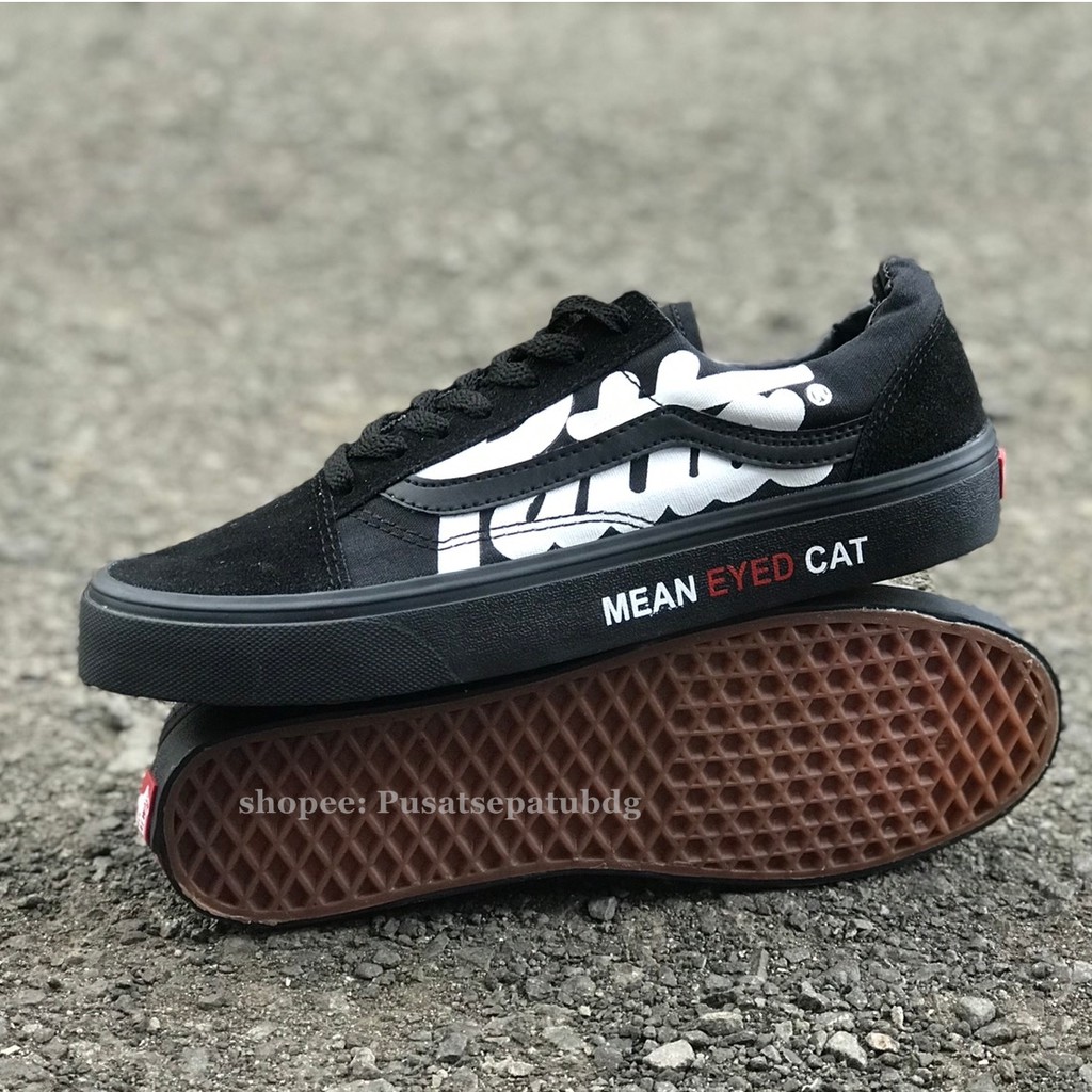 SEPATU VANS OLDSKOOL PATTA FULL BLACK DT LIMITED EDITION