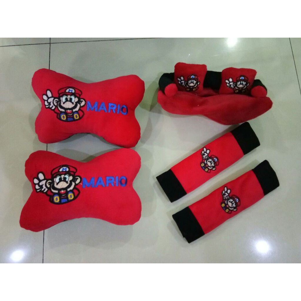 Bantal Mobil Exclusive 3 in 1 Mario