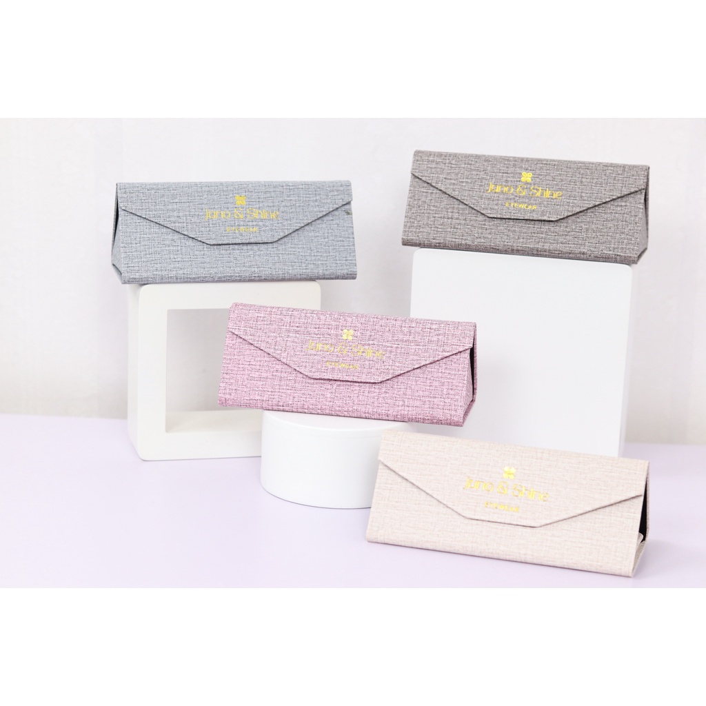 Box Lipat Kacamata Motif Warna / Tempat Kacamata Super Premium