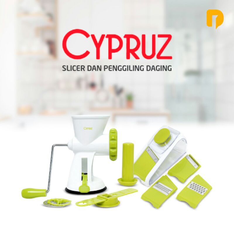 SET ALAT PENGGILING DAGING MULTIFUNGSI JUGA MENCETAK KUE KERING CYPRUZ CLICER DAN PENGGILING DAGING