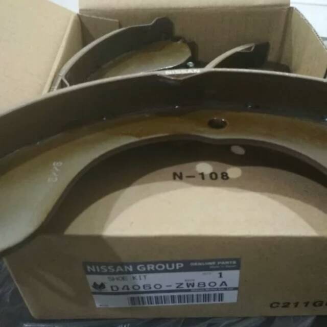 Kampas rem belakang grand livina 3 baris original