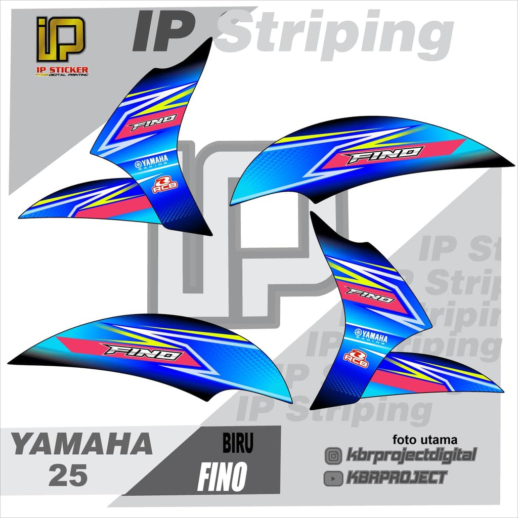 (COD) STRIPING MIO FINO/ FINO KARBU/ KONTES/THAILOOK/ ORI/STIKER FINO KARBU 25