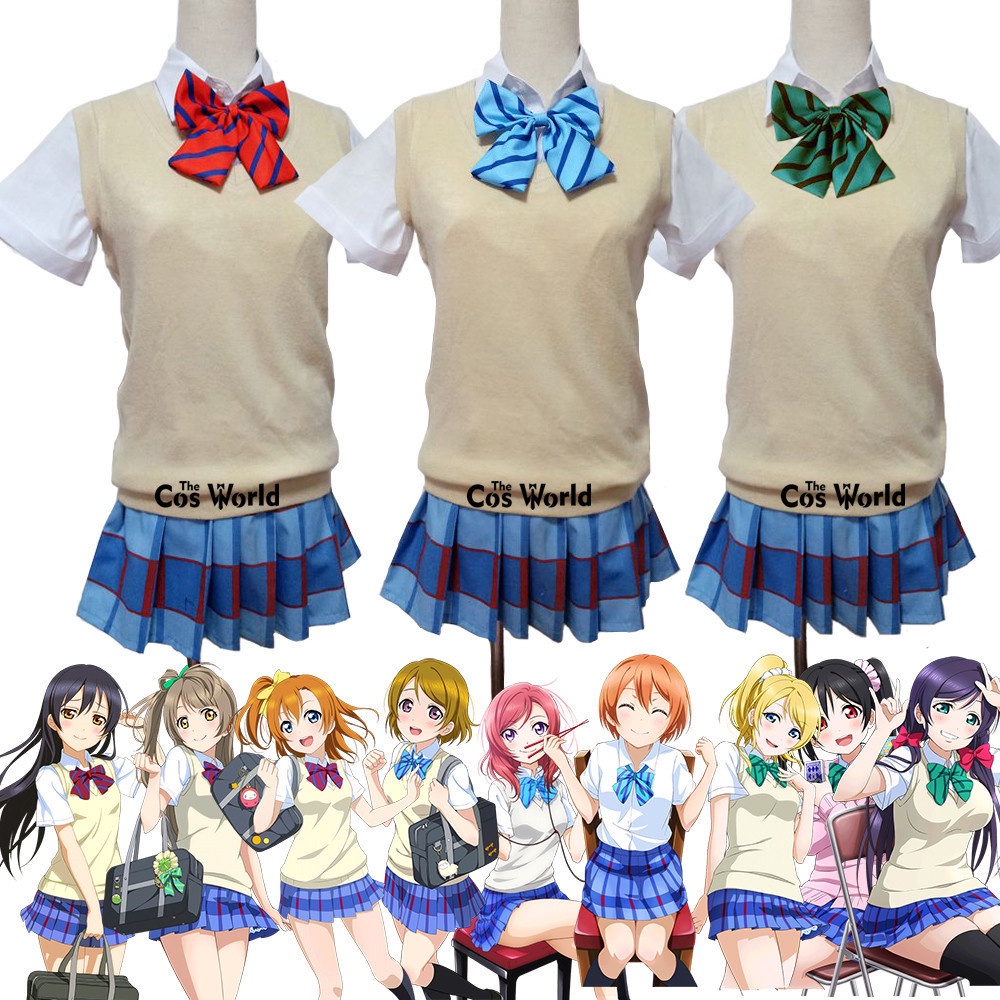 KOSTUM SEIFUKU COSPLAY LOVE LIVE! SCHOOL IDOL PROJECT