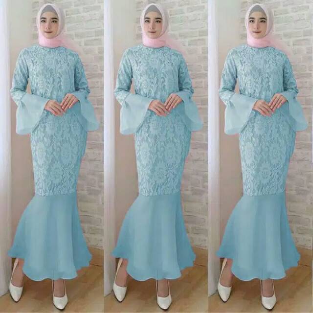 Dress party/dress duyung/gamis duyung kekinian