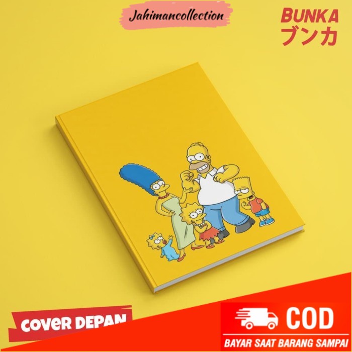 

✨ BISA COD ✨ Notebook The Simpsons 2A Hardcover A5 Buku Tulis Catatan Agenda