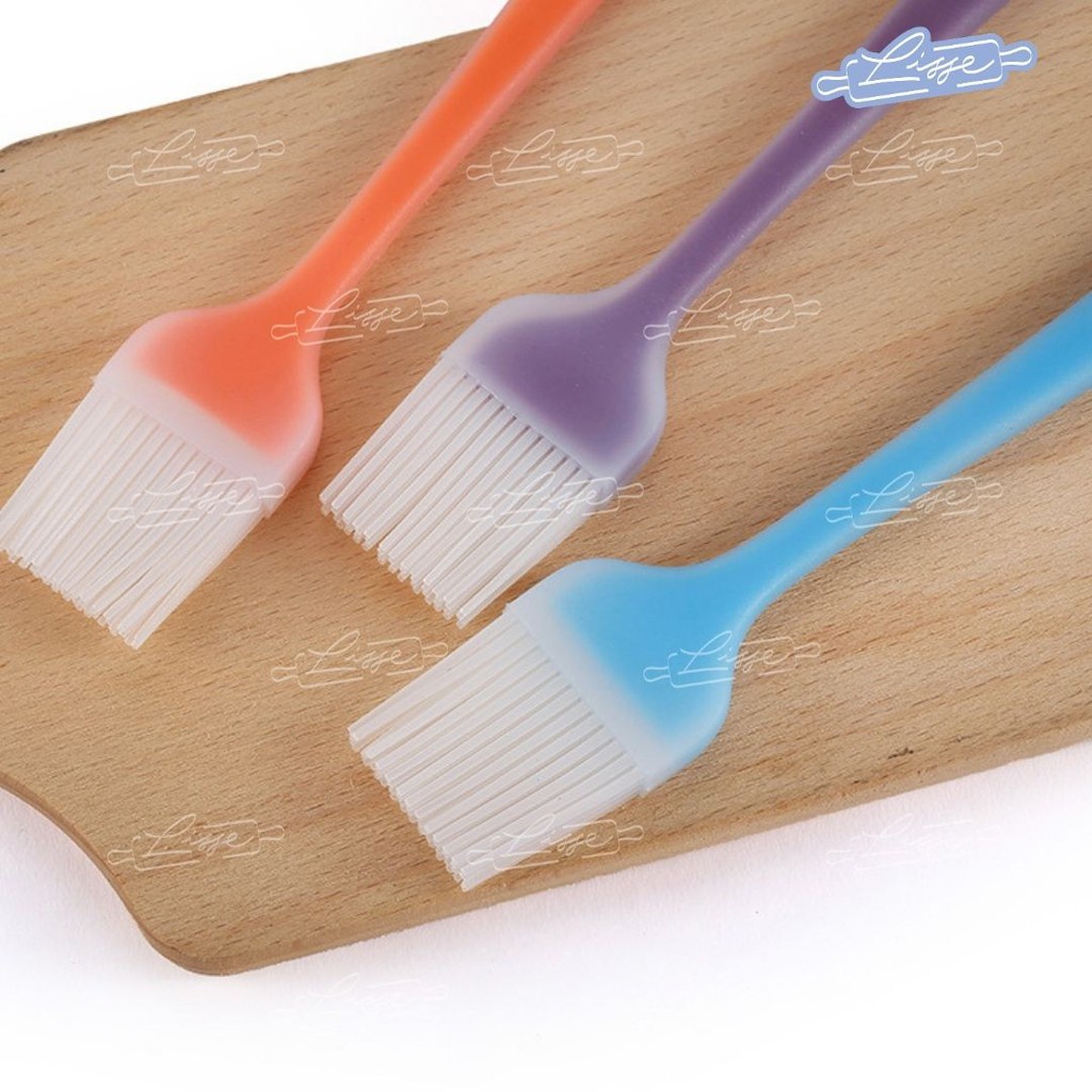 Spatula Kuas Silicone Rainbow Kue Masak Food Brush