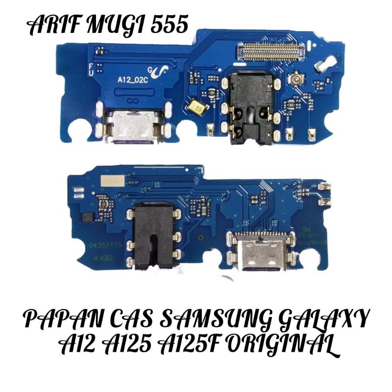 BOARD PAPAN CAS KONEKTOR CONEKTOR CHARGER SAMSUNG GALAXY A12 A125 A125F PLUG IN MIC ORIGINAL