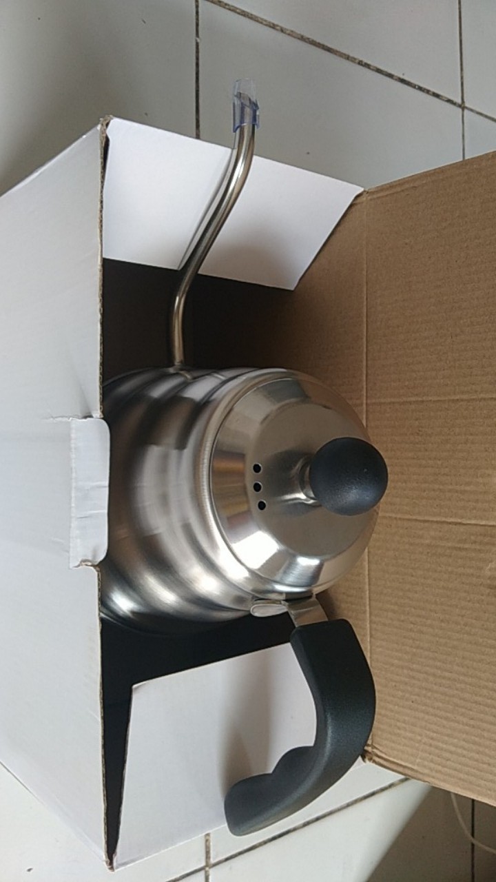 Teko Leher Angsa V60 Gooseneck Coffee Kettle - Coffee Pot 1 Liter