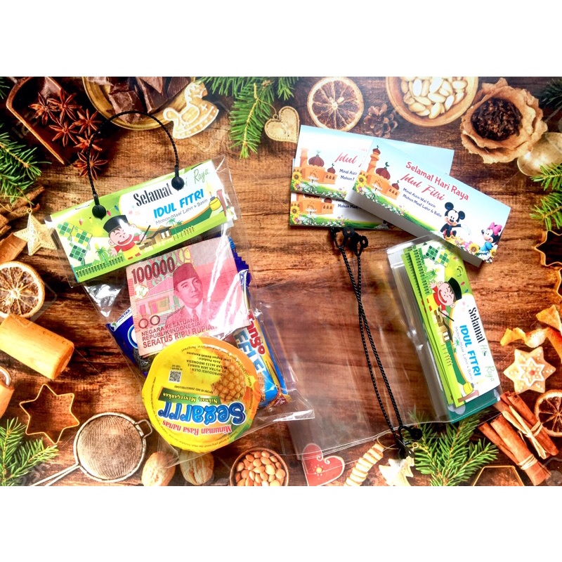 

label snack bingkisan idul fitri