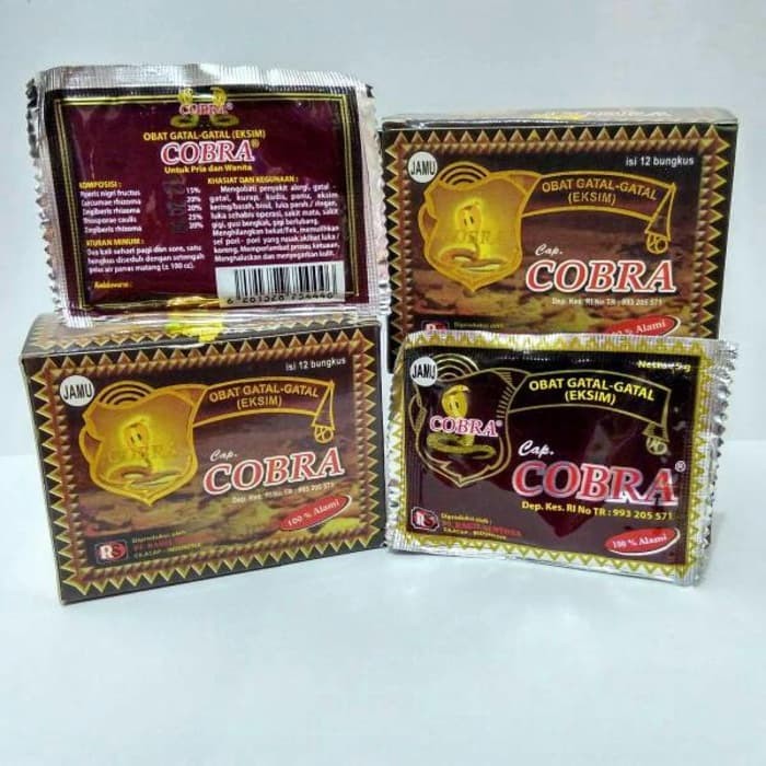 Jamu Cap Cobra Obat gatal gatal   eksim