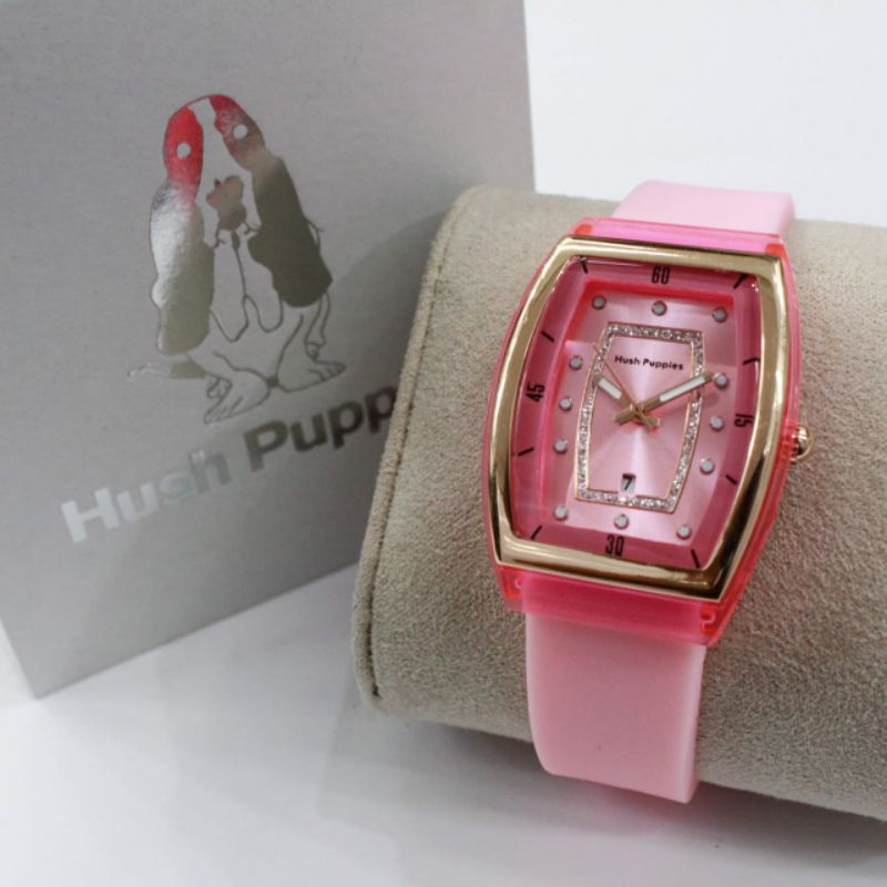 BEST SELLER! JAM TANGAN WANITA /CEWEK HUSH PUPPIES SEGI RUBBER 0833SS