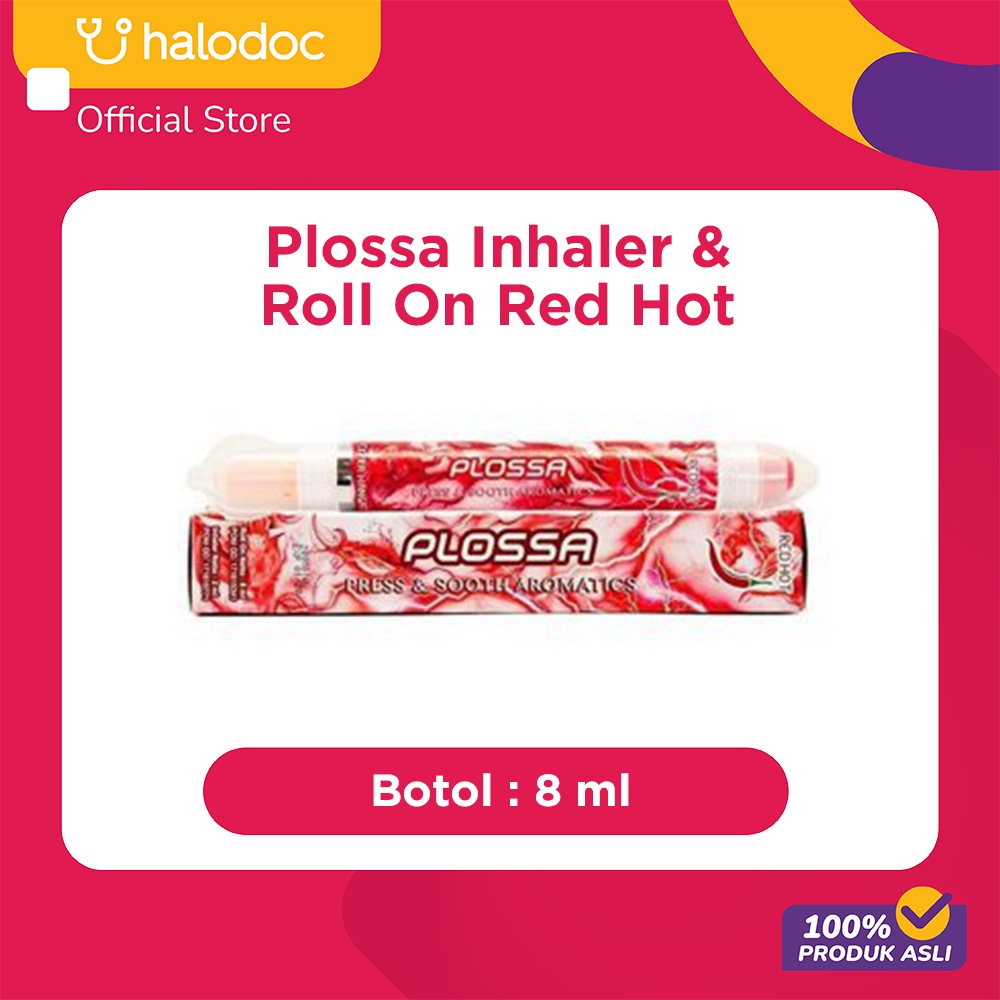 Plossa Inhaler & Roll On Red Hot/ Panasin Pegal Linu Red Hot 8 ml