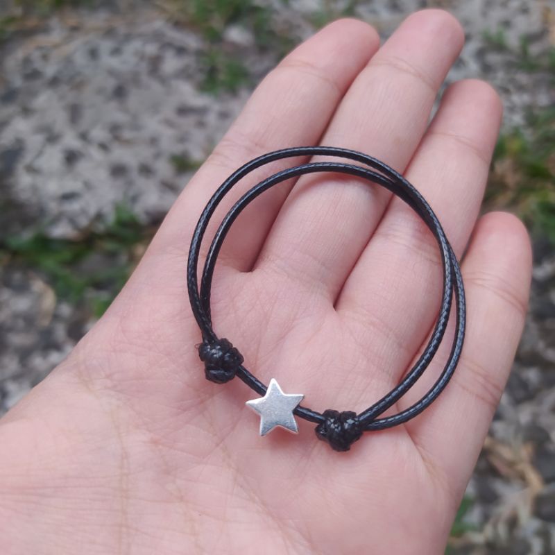 MOON & STAR SPACER BRACELET / GELANG BULAN BINTANG COUPLE / UNIK MURAH-Bintang