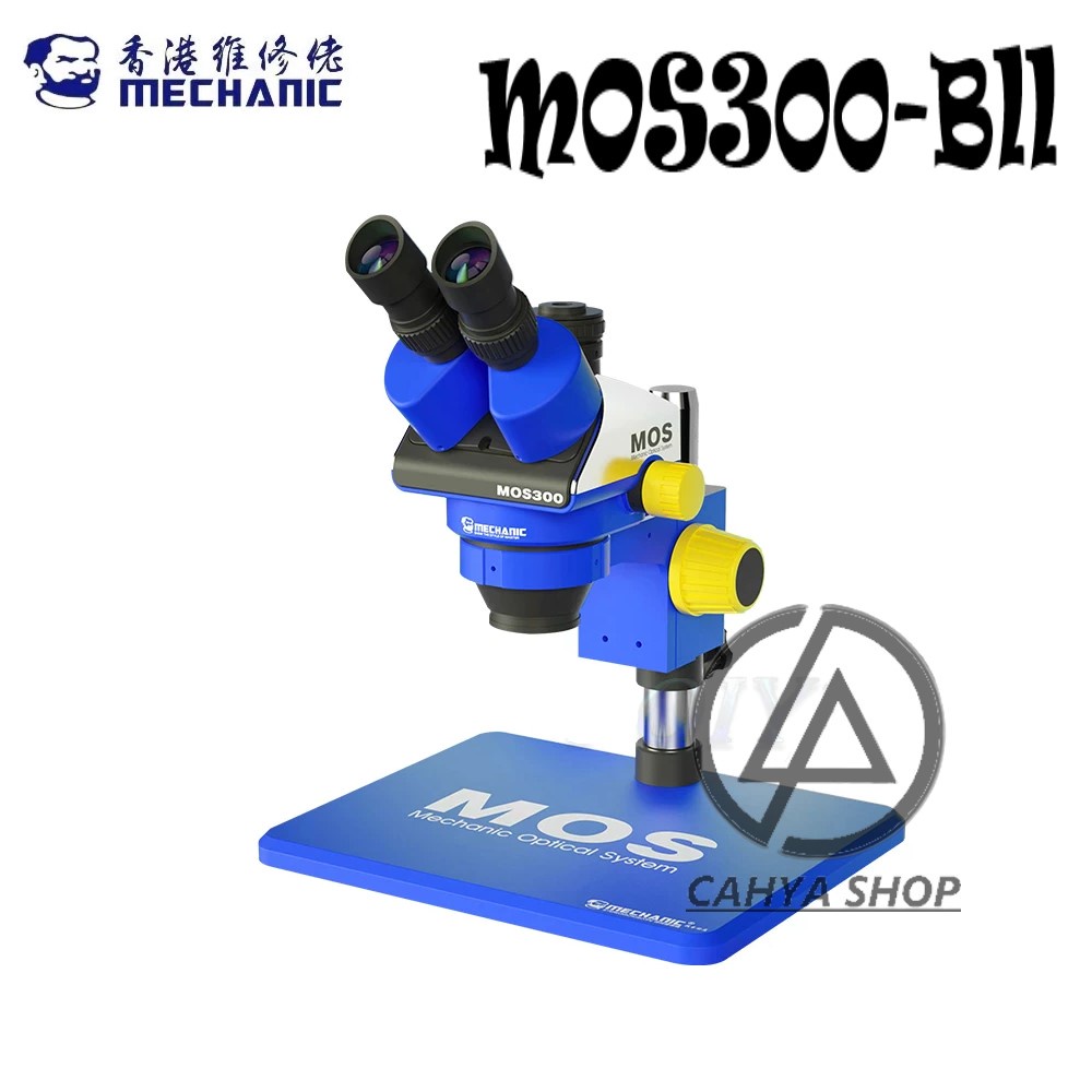 MICROSCOPE TRINOKULAR MECHANIC MOS300-B11 PLUS LAMPU ORIGINAL