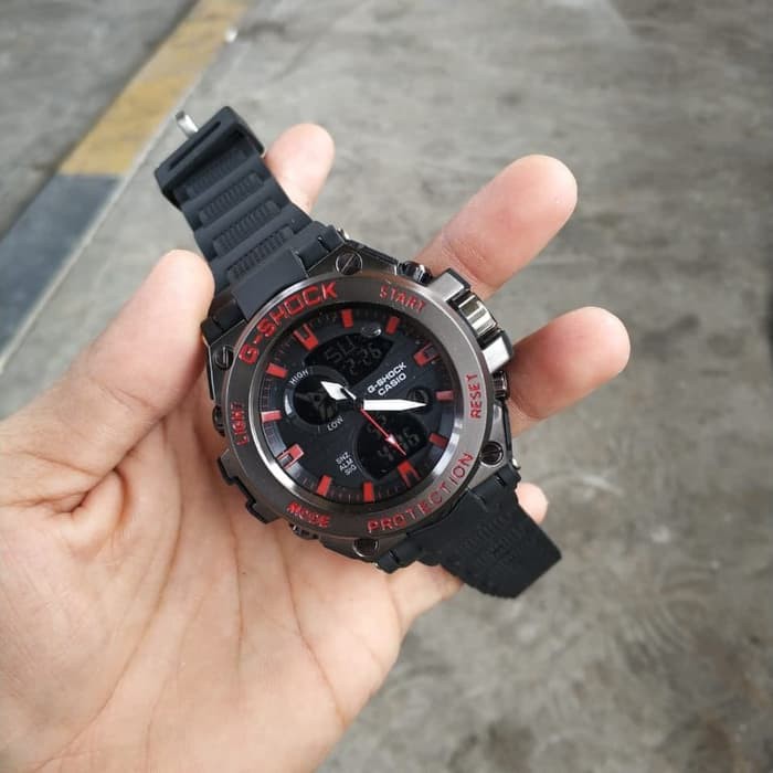 

TERMURAH new casio g shock besi shuriken gun metal list merah Murah