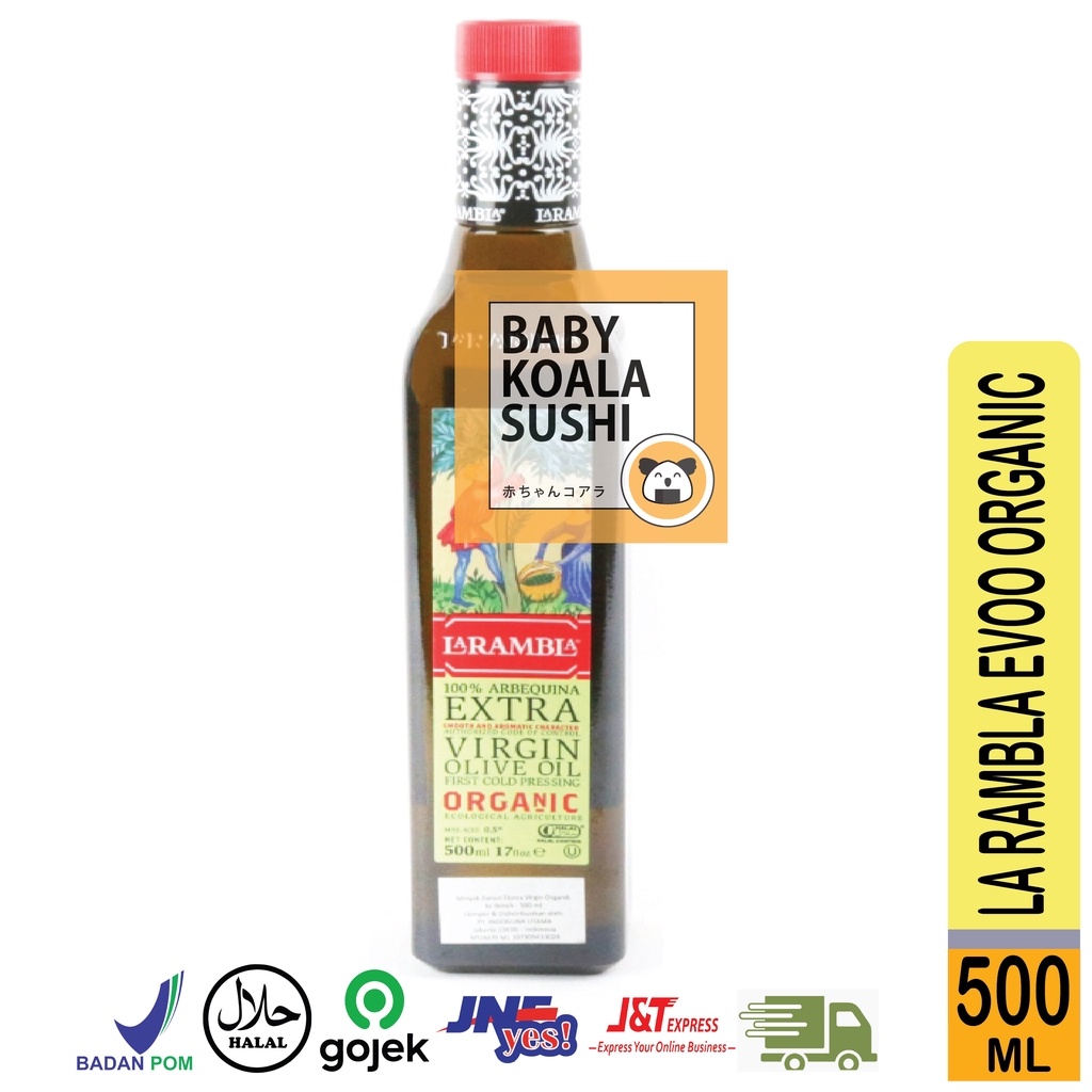 LA RAMBLA Extra Virgin Olive Oil Organic Minyak Zaitun 500 ml Halal │ EVOO Import Spanyol