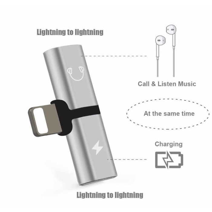 DUAL LIGHTNING SPLITTER / SPLITTER IPHONE / SPLITTER LIGHTNING