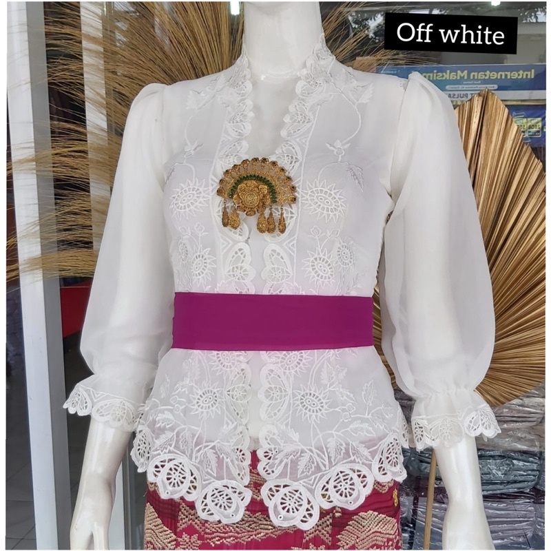 Kebaya jadi bordir motif matahari terbaru super cantik JARITAN PRIBADI DIJAMIN SUPER RAPI BEST SELLE