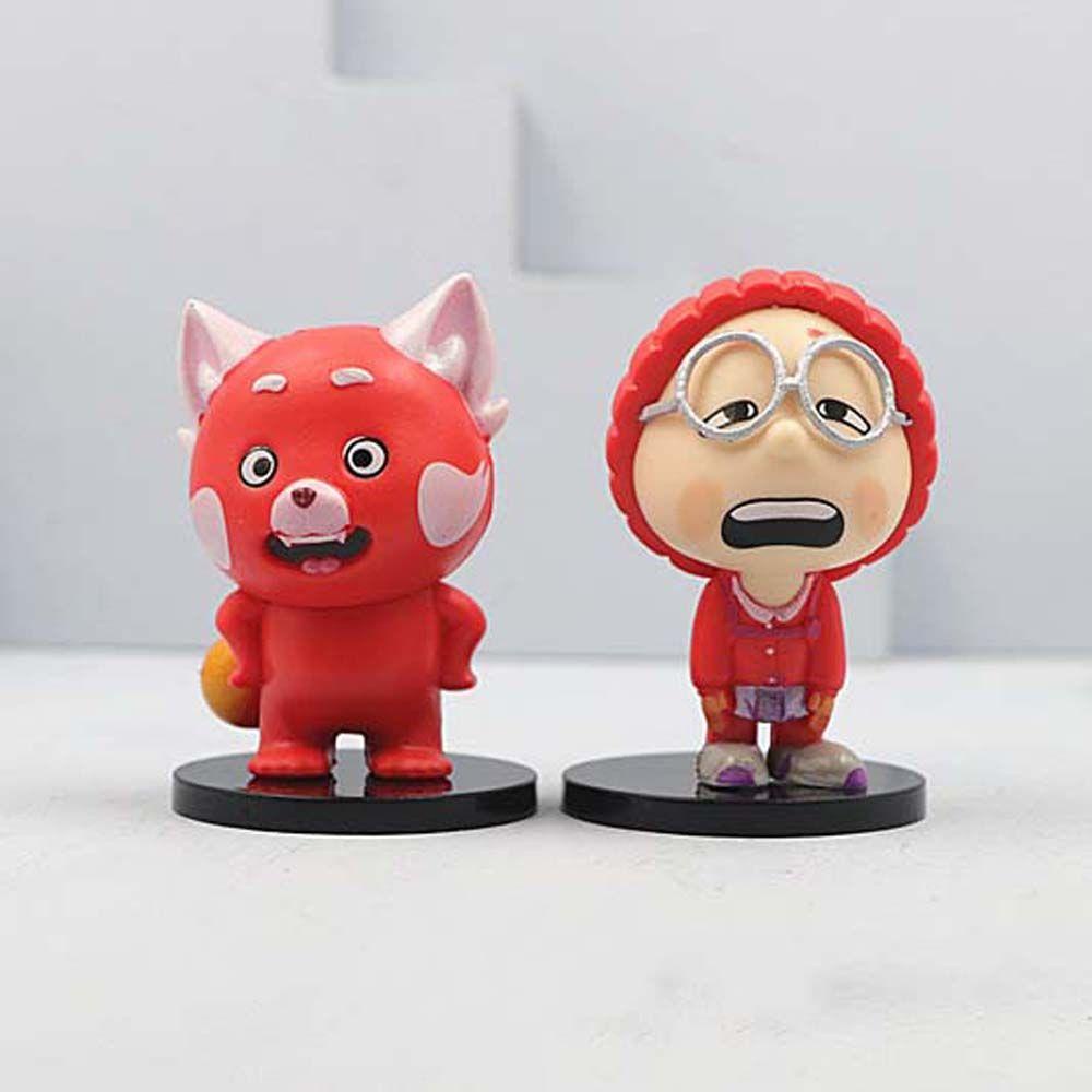 Needway Turning Red Encanto Pop Mei Untuk Anak Kartun Desktop Ornamen Pixar Pixar Turning Red Cake Decoration Model Panda Figuals