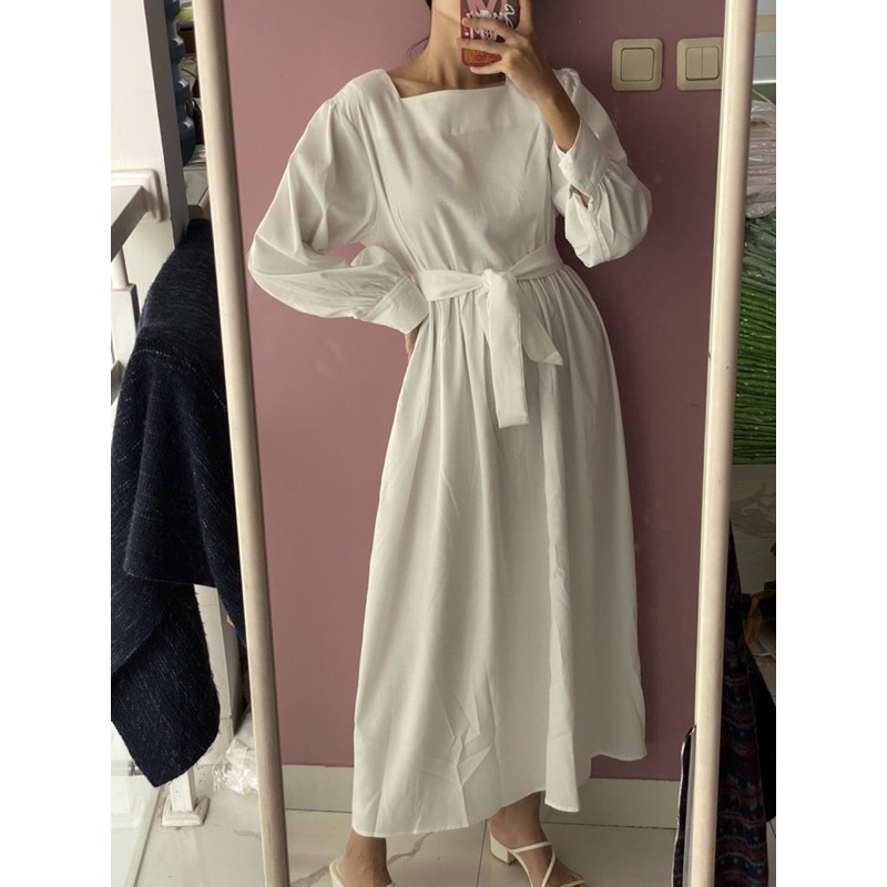 NABO - Disniy White Long Dress