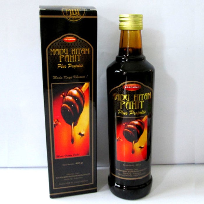 

madu hitam pahit ar rohmah plus propolis /madu hitam pahit 470gr