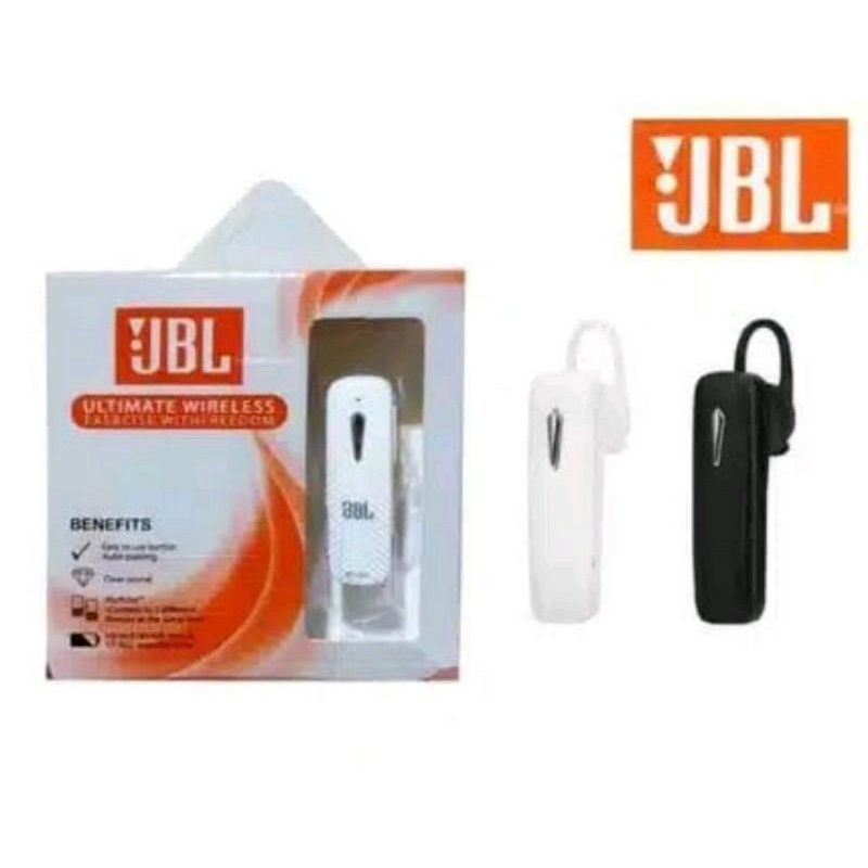 HF Headset Bluetooth Brand Single kuping JBL Grad A kwalitas bagus Versi 5.0