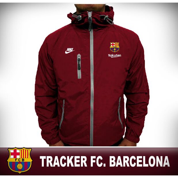 JAKET TRACKER FC BARCELONA WATERPROOF MURAH