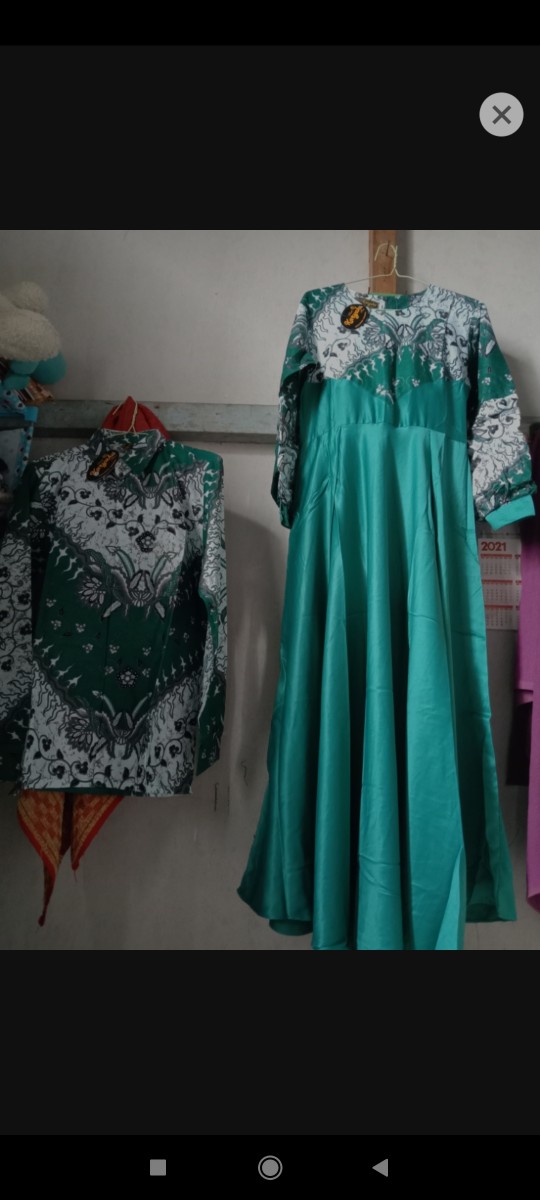 Couple Batik Gamis Batik Kemeja Batik Couple Gamis Couple Kemeja Dress 4