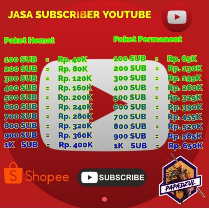 Jasa Subscriber Youtube Real Permanen Termurah Dan Bergaransi