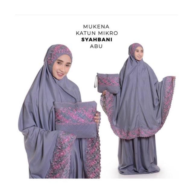 Mukena Katun Mikro Syahbani Motif Khadija Shopee Indonesia