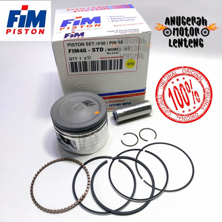 Piston Kit FIM 46 OS Std 0 Mio Nouvo Fino Karburator