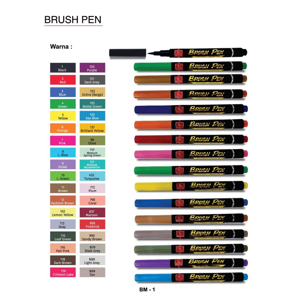 

Brush Pen / Brush Marker BM-1 Snowman