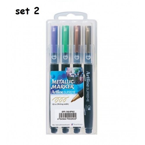 

SPIDOL ARTLINE PERMANENT SUPREME METALIC MARKER SET EPF-790/4PW2