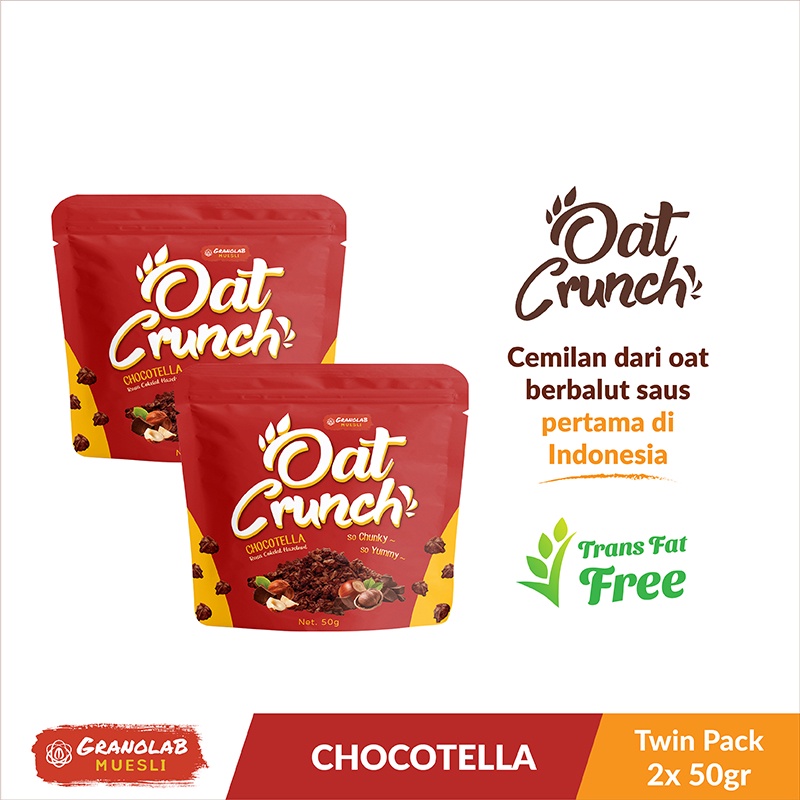 

Paket Cemilan Oat Crunch Chocotella 2 x 50gr