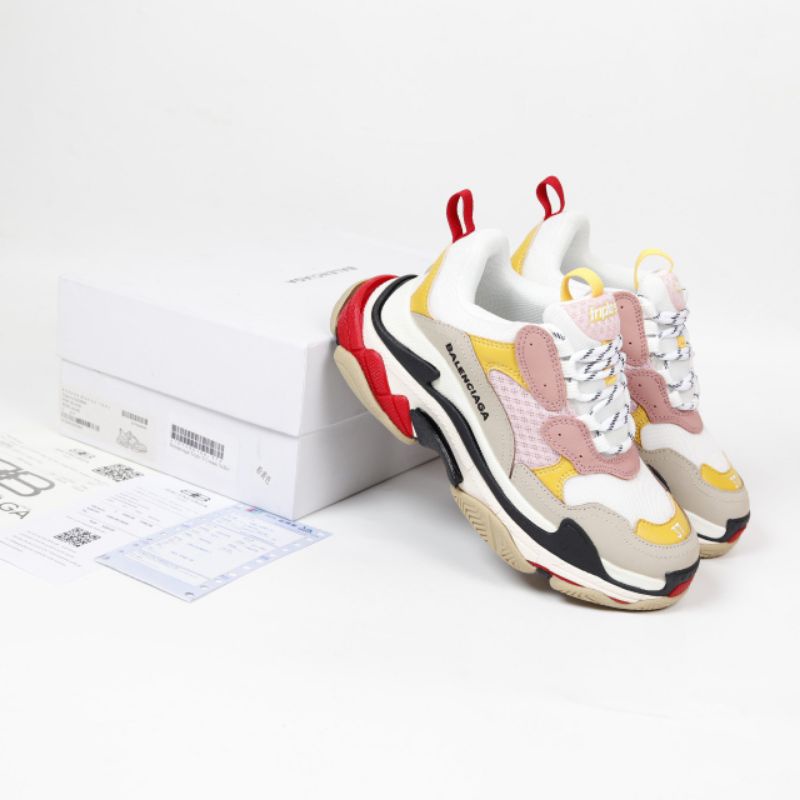 Balenciaga Triple S Yellow Pink