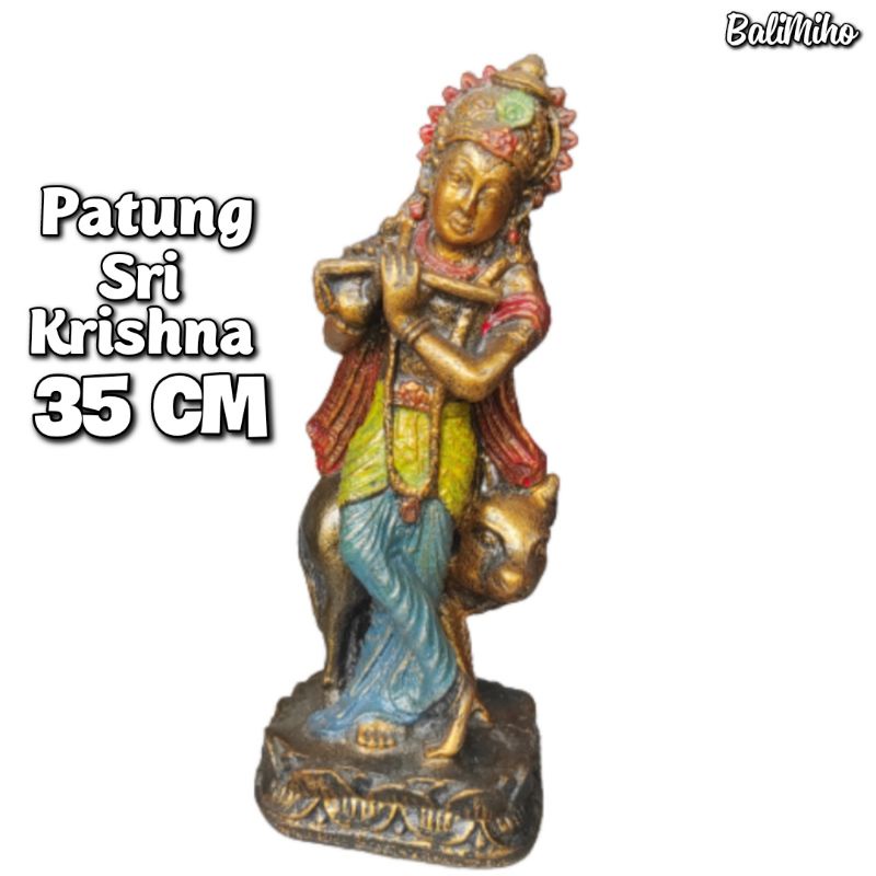 Patung Sri Krishna 35 cm Patung Dewa Krishna Patung Krisna Dewa Wisnu Patung Krisna