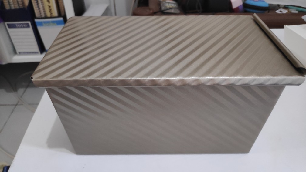 Loyang Roti Tawar Box Dengan Tutup Anti Lengket 450 Gram / Loaf Pan Toast Box / Loyang Roti