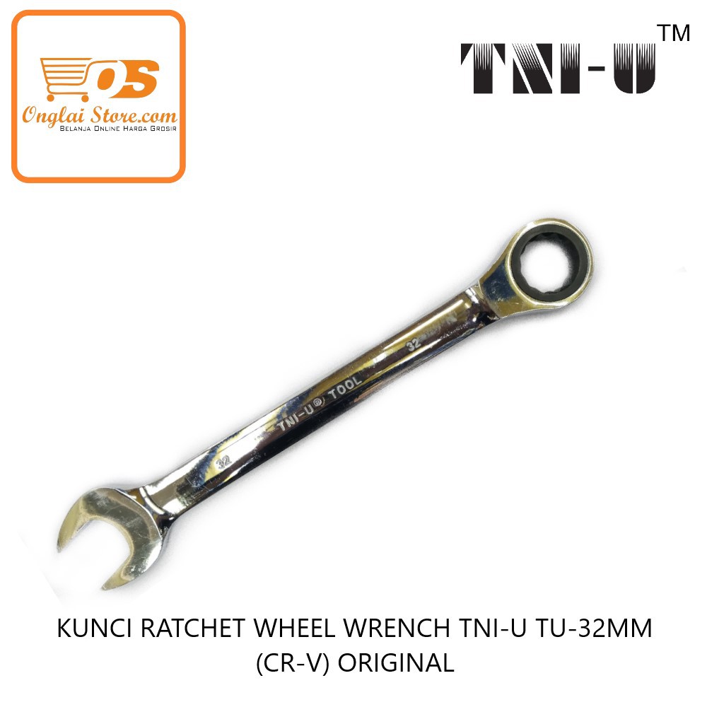 KUNCI RATCHET WHEEL WRENCH TNI-U TU-32MM (CR-V) ORIGINAL 棘轮扳手  (HARGA SPESIAL)