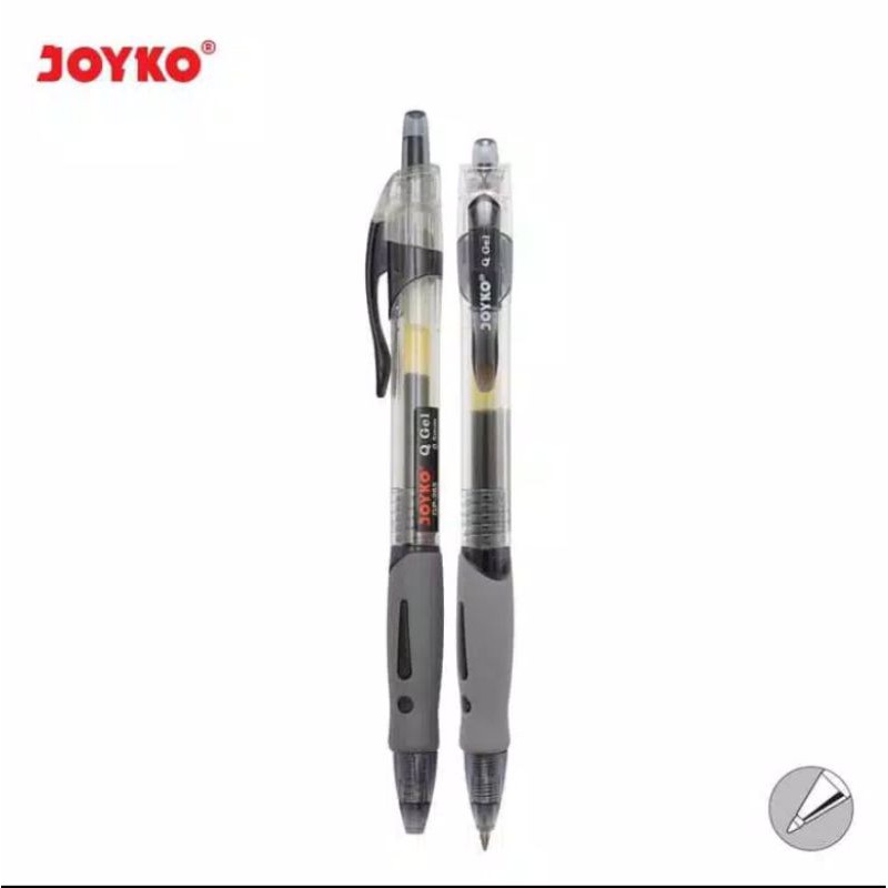 pulpen / ball pen GEL joyko GP 265 gel 0,5 mm , tinta hitam eceran 3500 ( 1 lsn 12 PC 37500 )