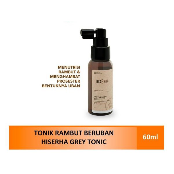 HIS ERHA GREY TONIC 60ML - TONIK RAMBUT PRIA ANTI UBAN