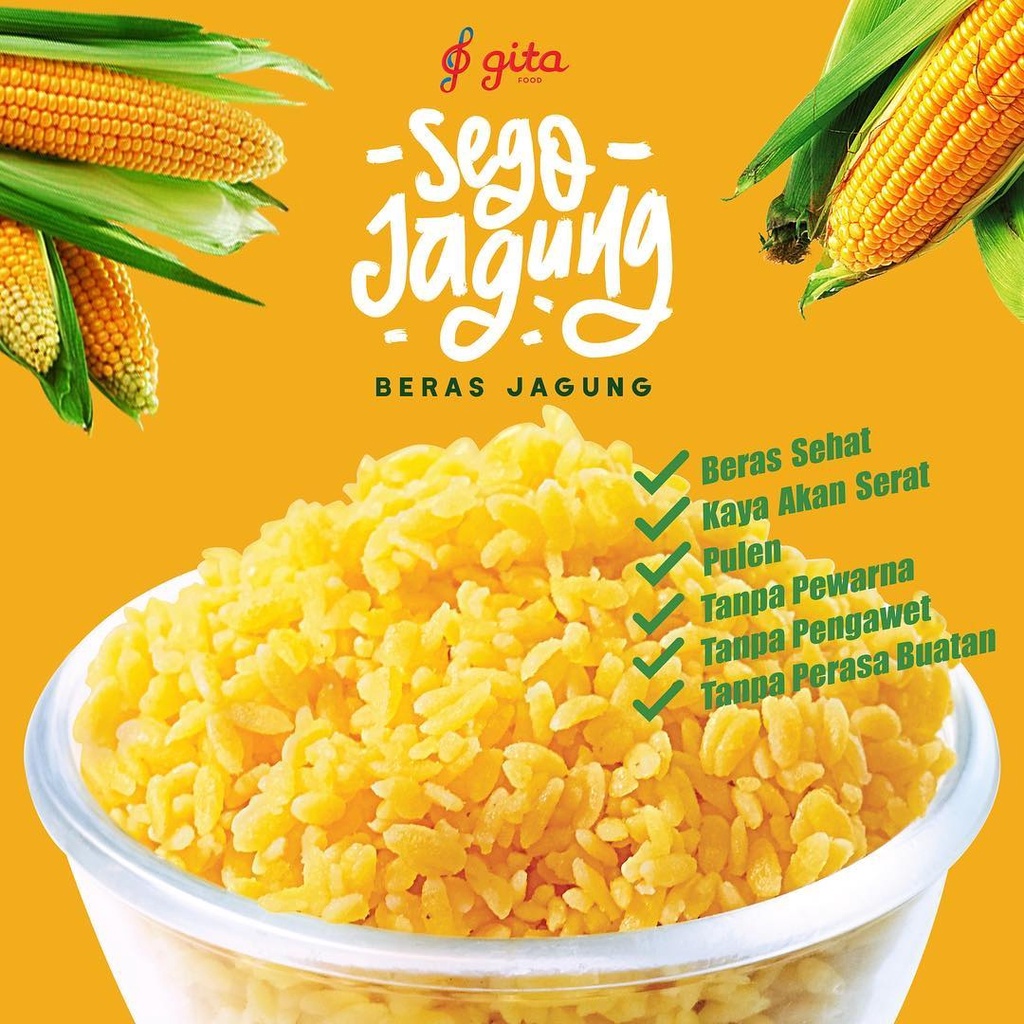 Beras Jagung 700gr Sego Jagung Alami Sehat Original