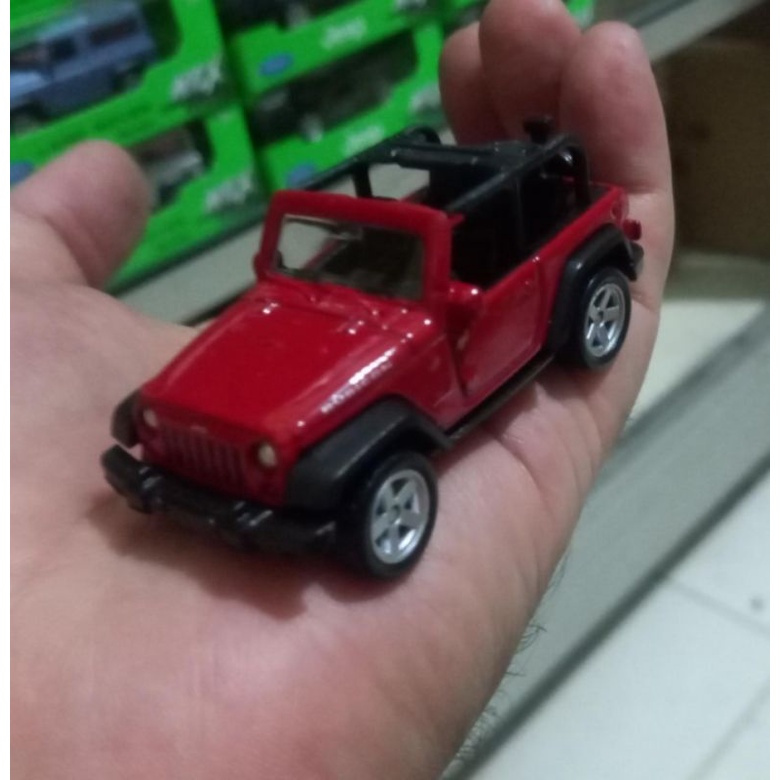 diecast miniatur mobil jeep rubicon kecil