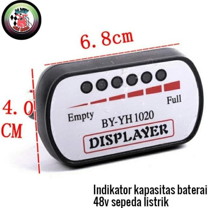 Open Ds] Indikator Kapasitas Baterai 48V Sepeda Listrik Throttle Sparepart