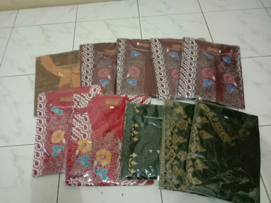 Dress Batik Bolero || Dres Batik Seragaman || Dress Kantor || Batik Modang Bunga || Dres Exlusive