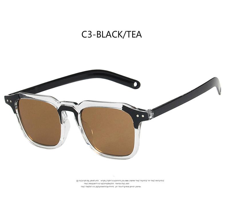 Retro Korean style small box personality European and American trendy sunglasses for men and women